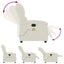 massagestol velour cremefarvet