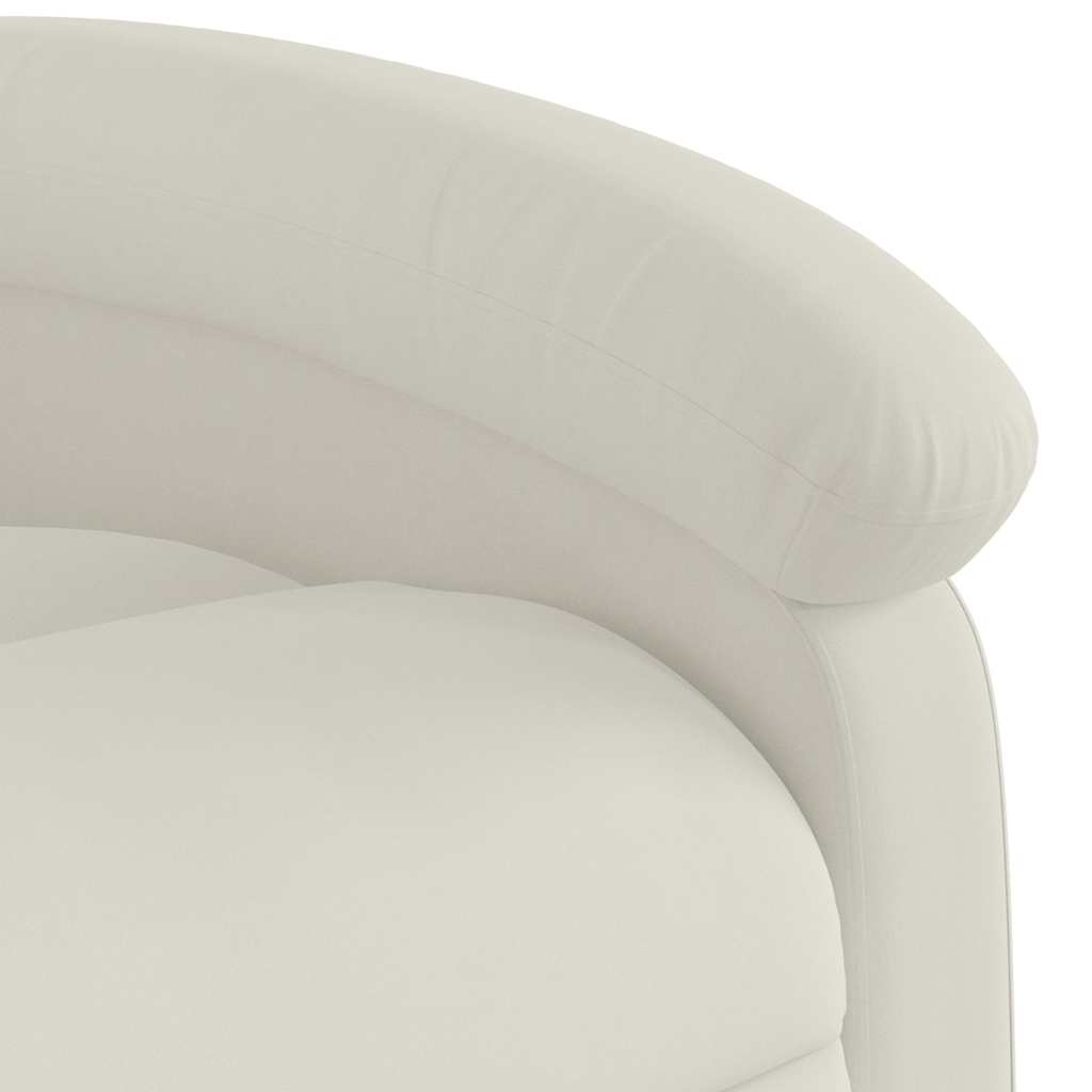 massagestol velour cremefarvet