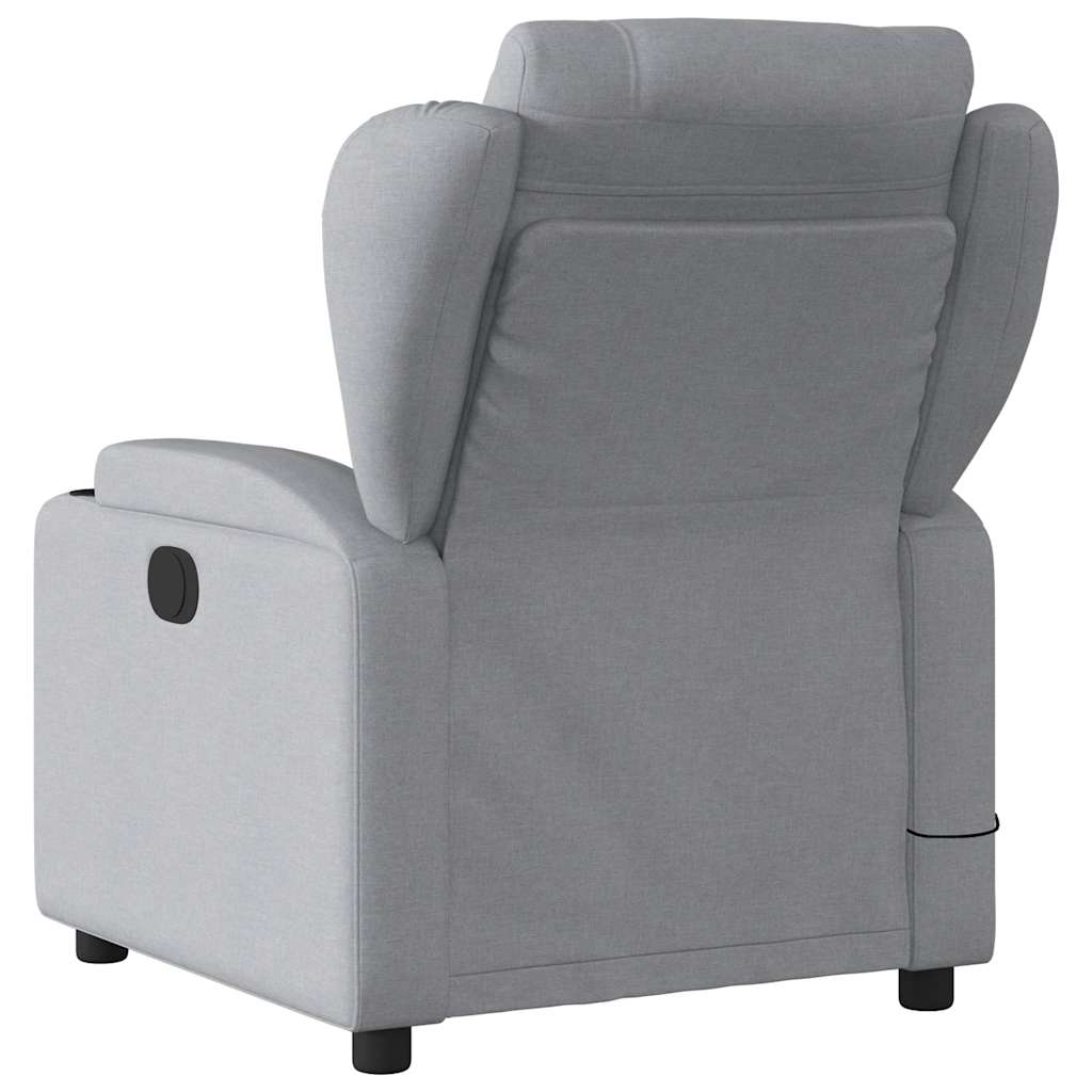 massagestol stof lysegrå