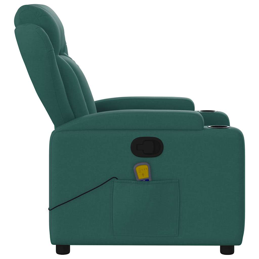massagestol stof mørkegrøn