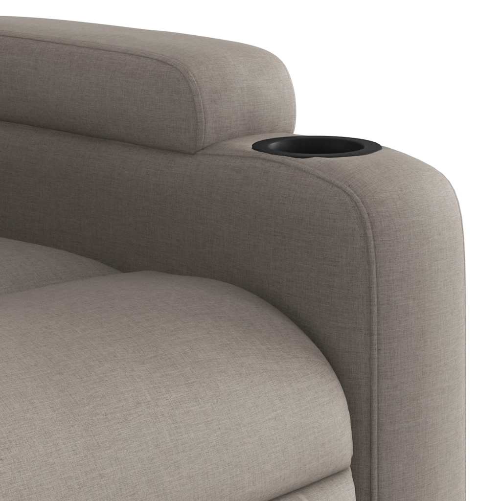 massagestol taupe stof