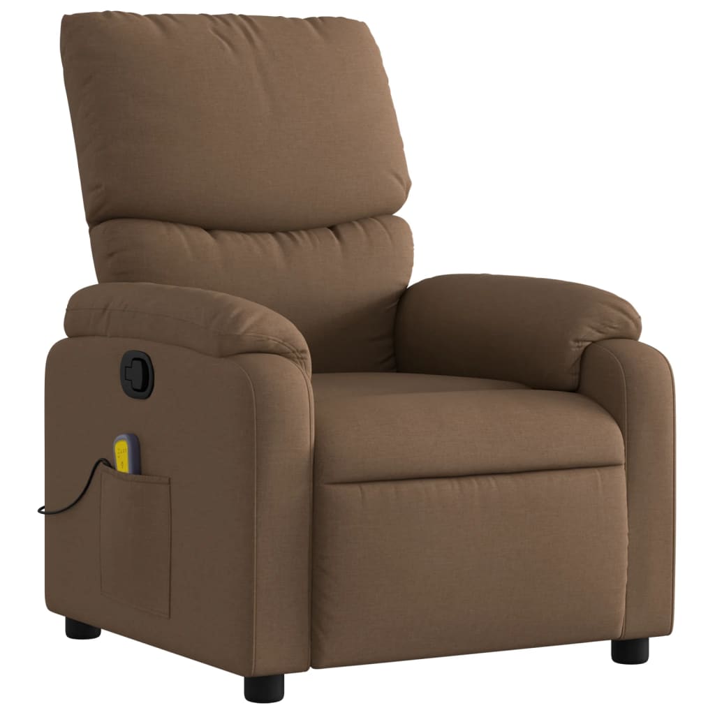 massagestol stof brun