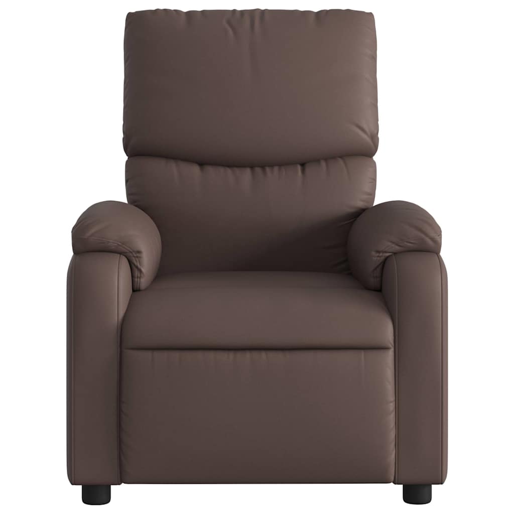 massagestol kunstlæder brun