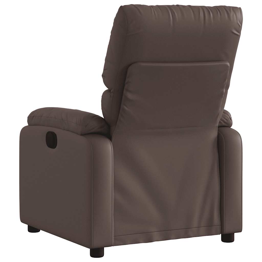 massagestol kunstlæder brun