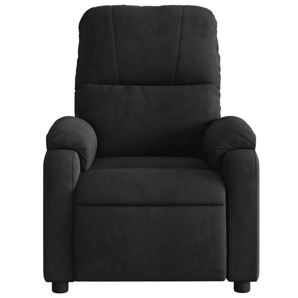 lænestol mikrofiberstof sort