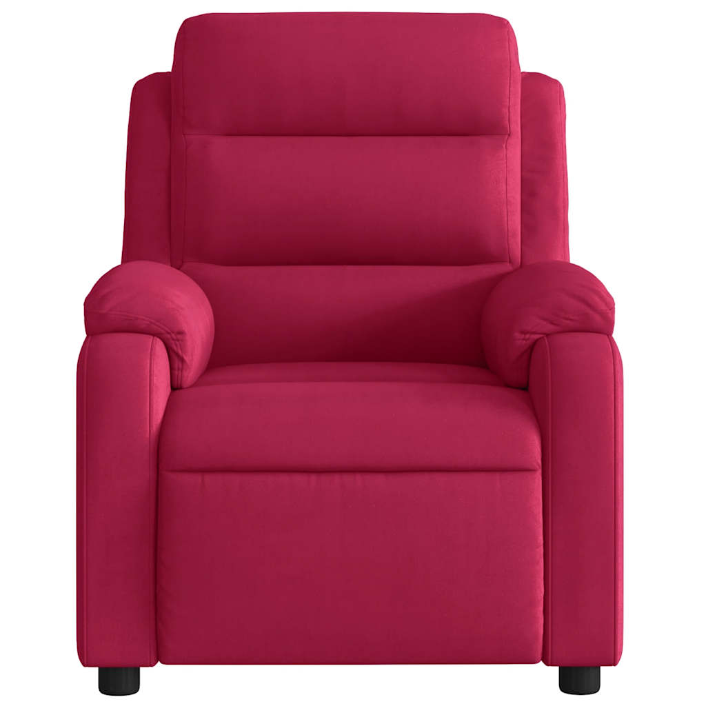 lænestol velour vinrød