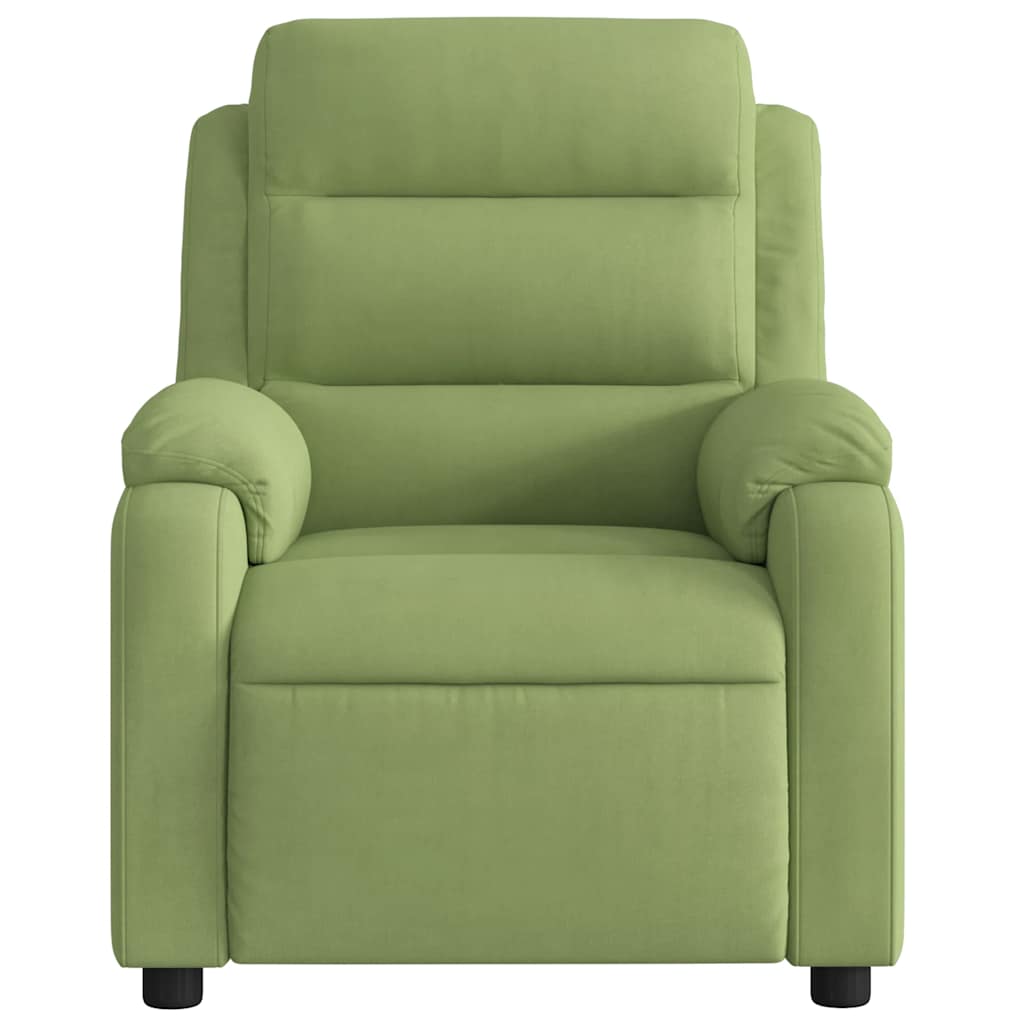 massagestol velour lysegrøn