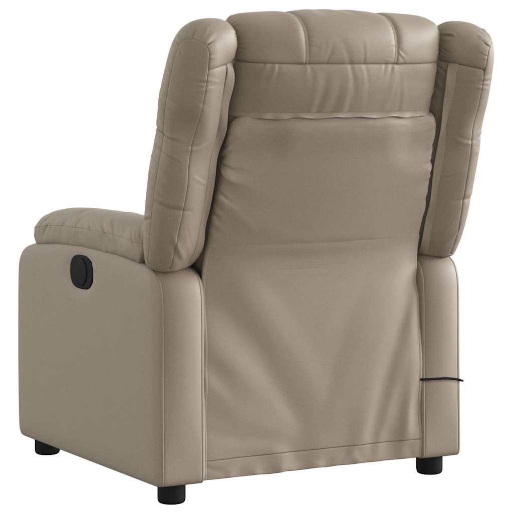 massagestol kunstlæder cappuccino