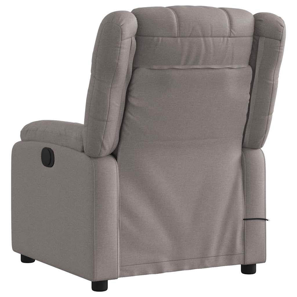 massagestol stof gråbrun