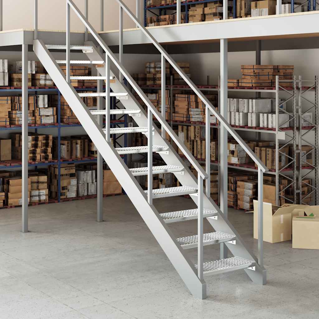trappetrin 60x24x7 cm trinrist galvaniseret stål