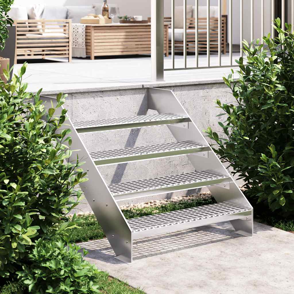trappetrin 80x24x7 cm trinrist galvaniseret stål