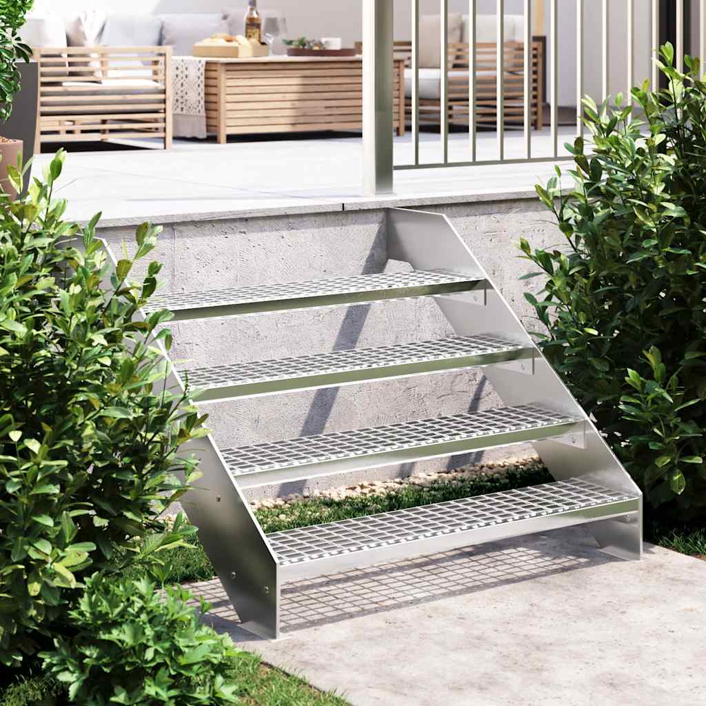 trappetrin 100x24x7 cm trinrist galvaniseret stål