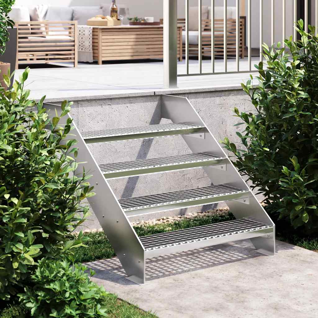 trappetrin 80x24x7 cm trinrist galvaniseret stål