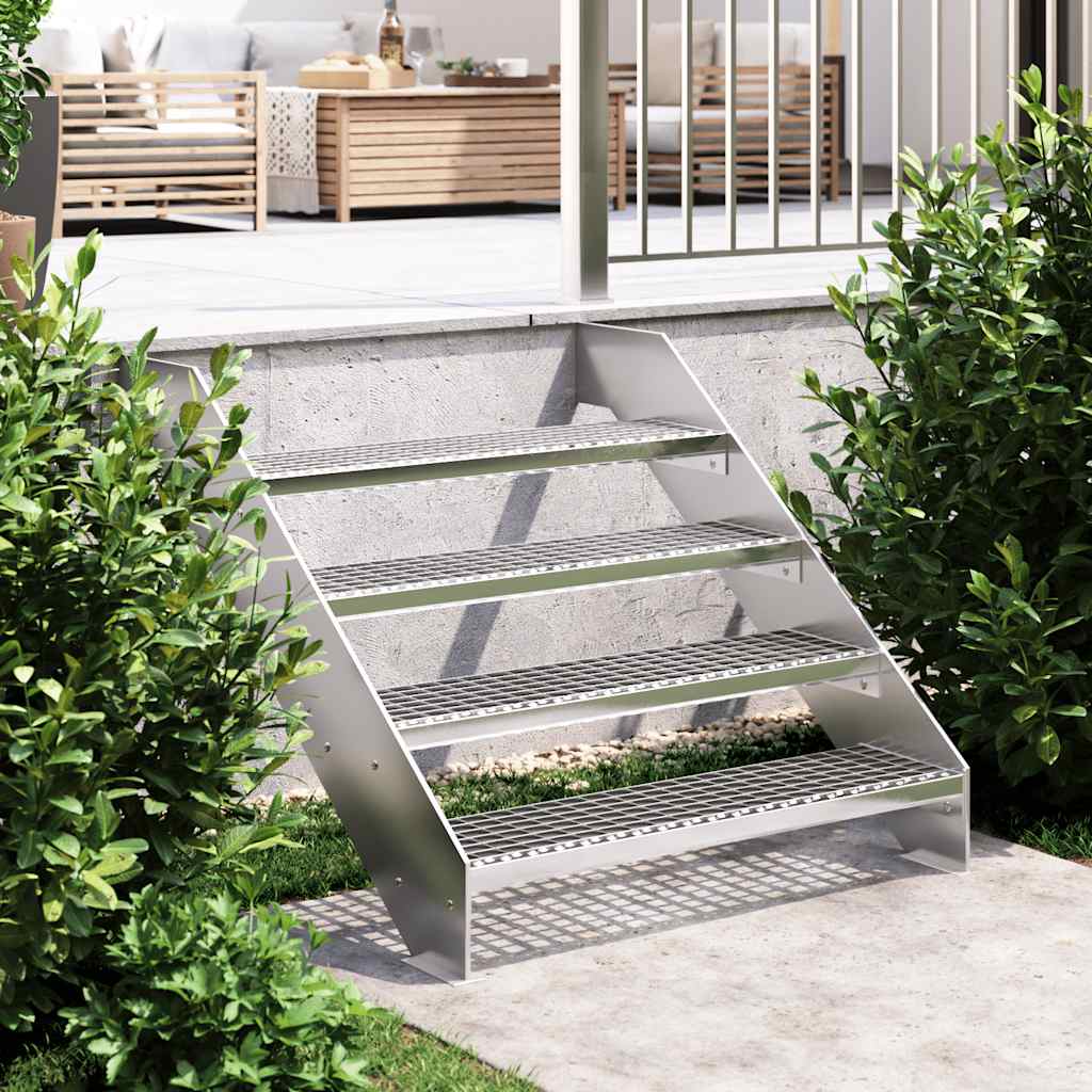 trappetrin 90x24x7 cm trinrist galvaniseret stål