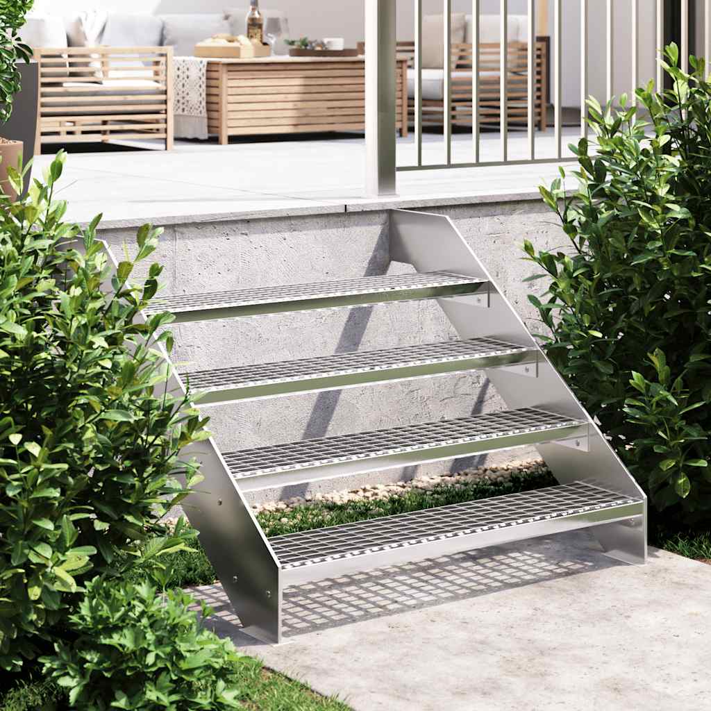 trappetrin 100x24x7 cm trinrist galvaniseret stål