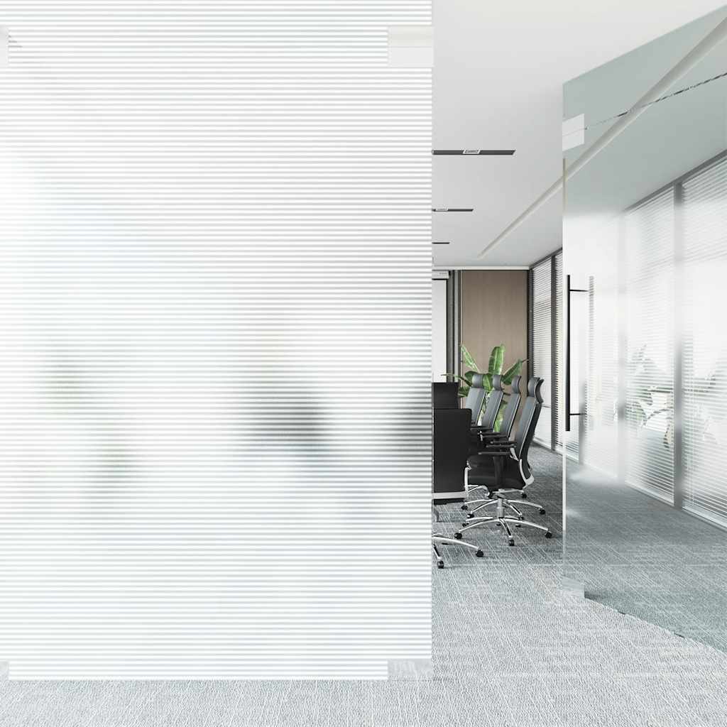 vinduesfolie stribet PVC matteret