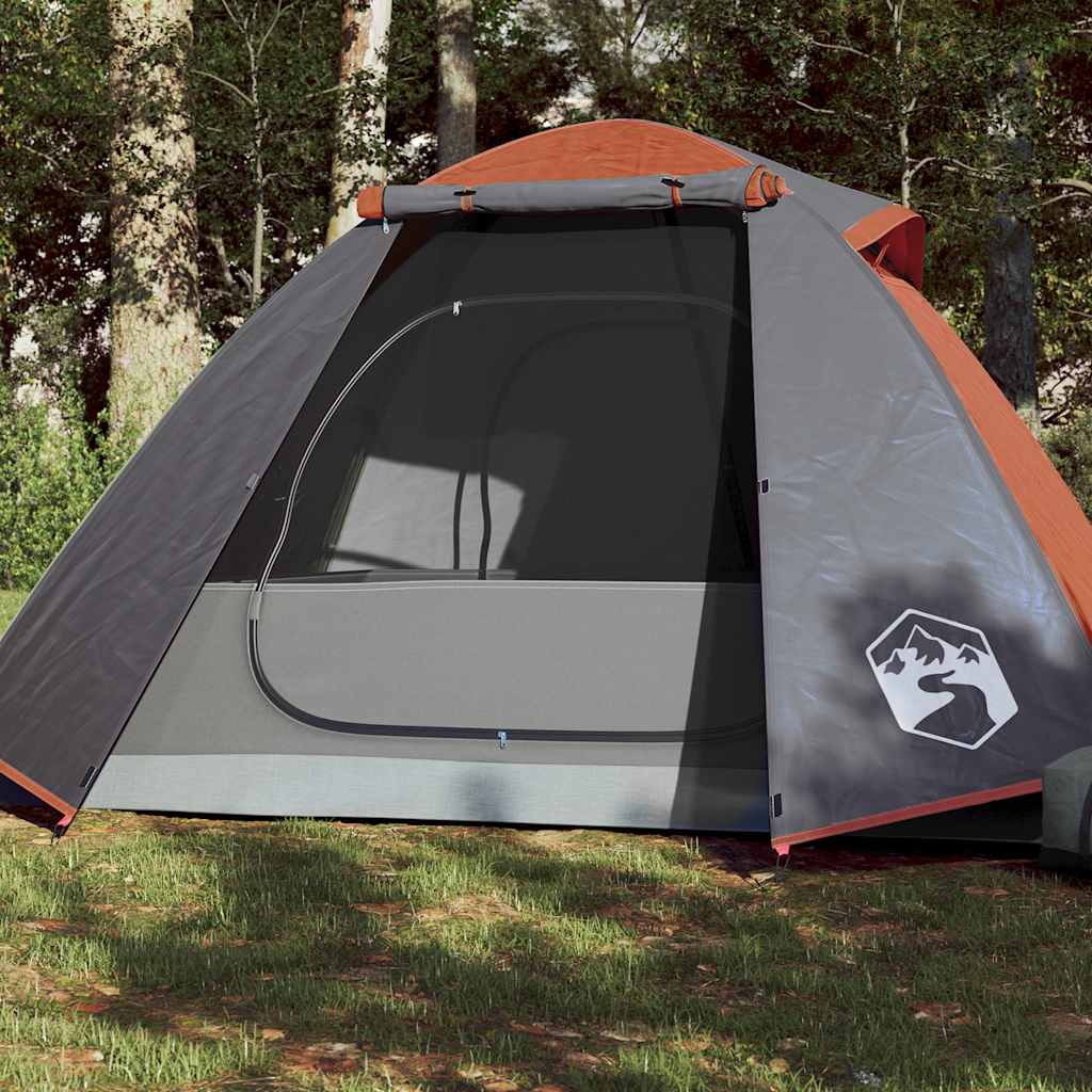 2-personers kuppeltelt - vandafvisende campingtelt, orange