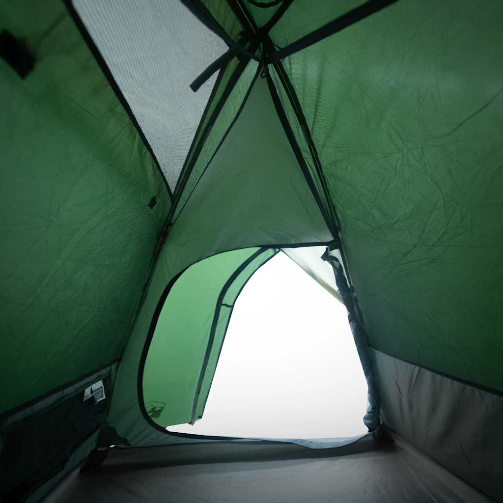3-personers campingtelt vandtæt kuppel grøn