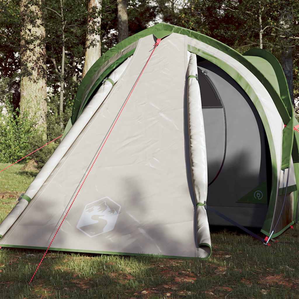 2-personers campingtelt - vandafvisende kuppel, grøn
