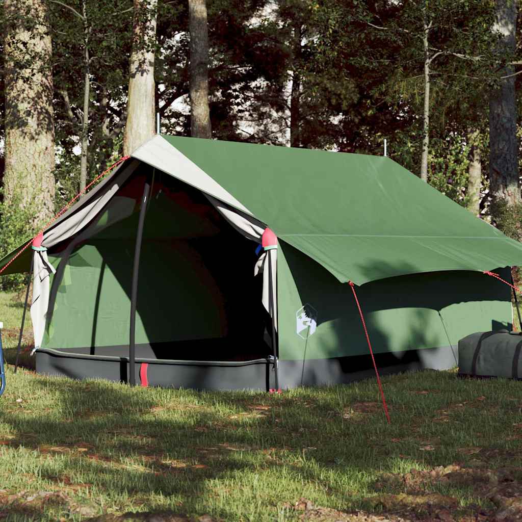2-personers campingtelt - vandafvisende A-stel, grøn