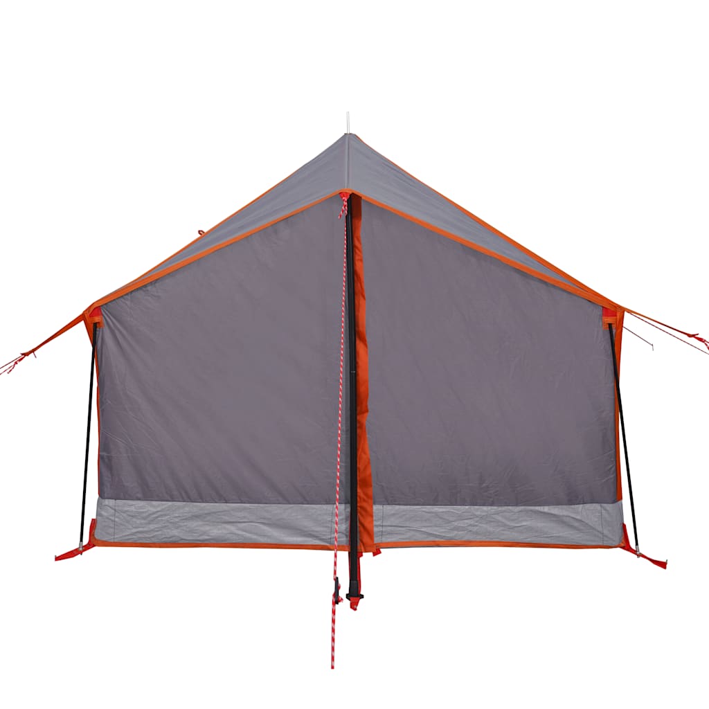 2-personers campingtelt vandtæt grå og orange