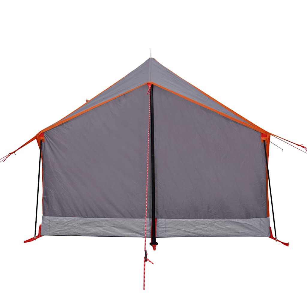 2-personers campingtelt vandtæt grå og orange
