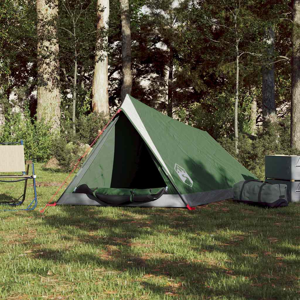 2-personers campingtelt vandtæt grøn