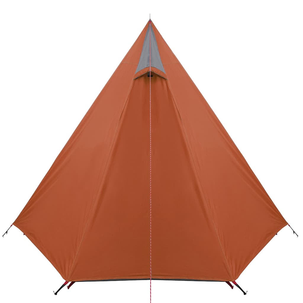 3-personers campingtelt vandtæt grå og orange