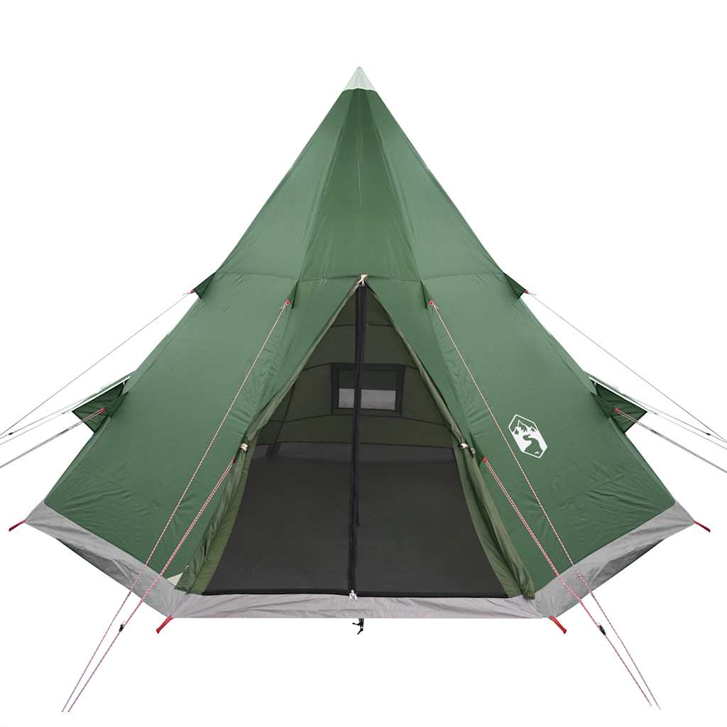 4-personers campingtelt vandtæt grøn