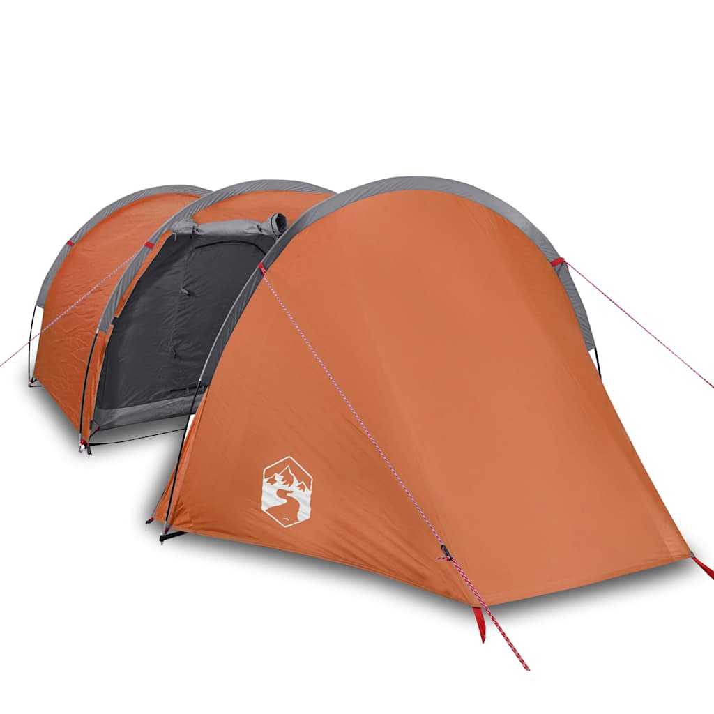 4-personers campingtelt vandtæt orange