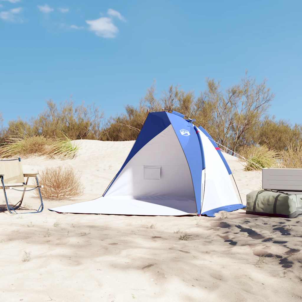strandtelt 268x223x125 cm 185T polyester azurblå