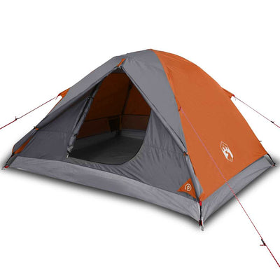 3-personers campingtelt vandtæt kuppel orange