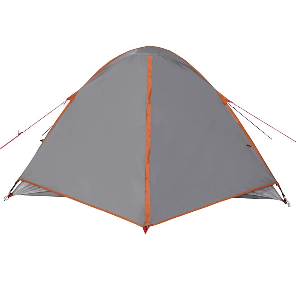 3-personers campingtelt vandtæt kuppel orange