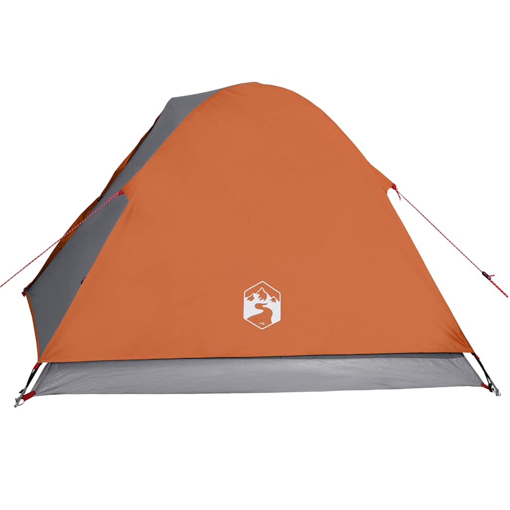 3-personers campingtelt vandtæt kuppel orange