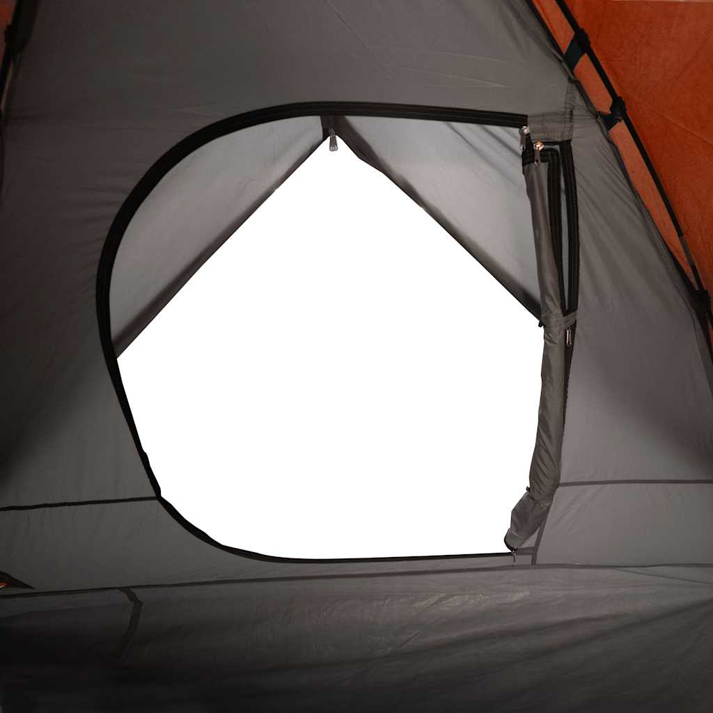 3-personers campingtelt vandtæt kuppel orange