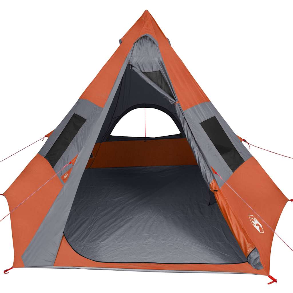 7-personers campingtelt vandtæt orange