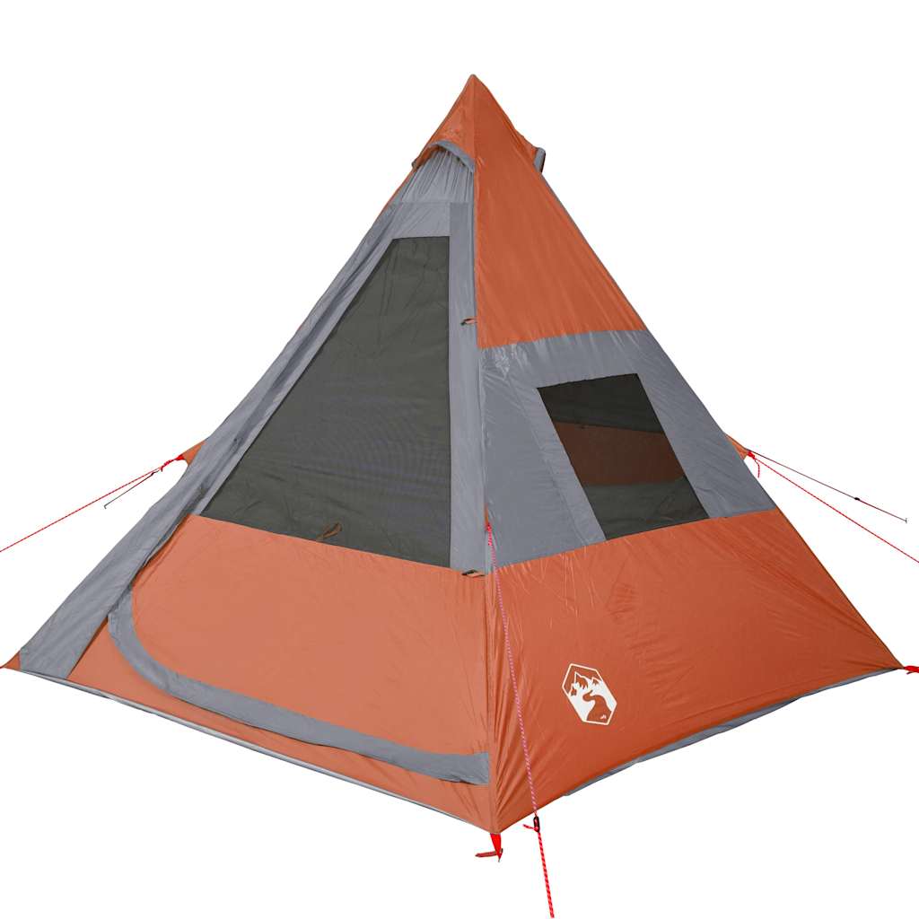 7-personers campingtelt vandtæt orange