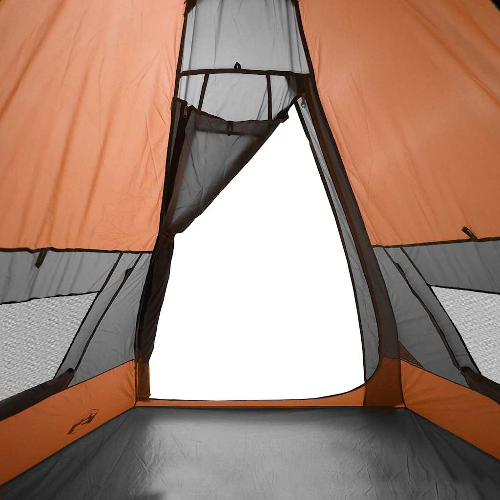7-personers campingtelt vandtæt orange