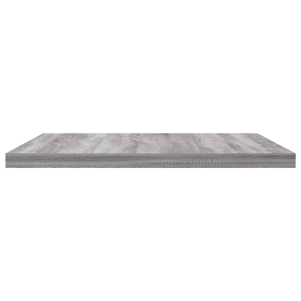 væghylder 4 stk. 40x30x1,5 cm konstrueret træ grå sonoma-eg