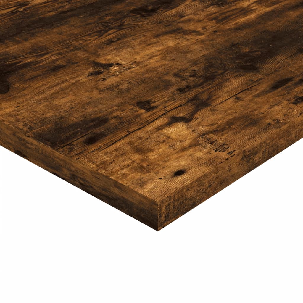 væghylder 4 stk. 60x30x1,5 cm konstrueret træ røget egetræ
