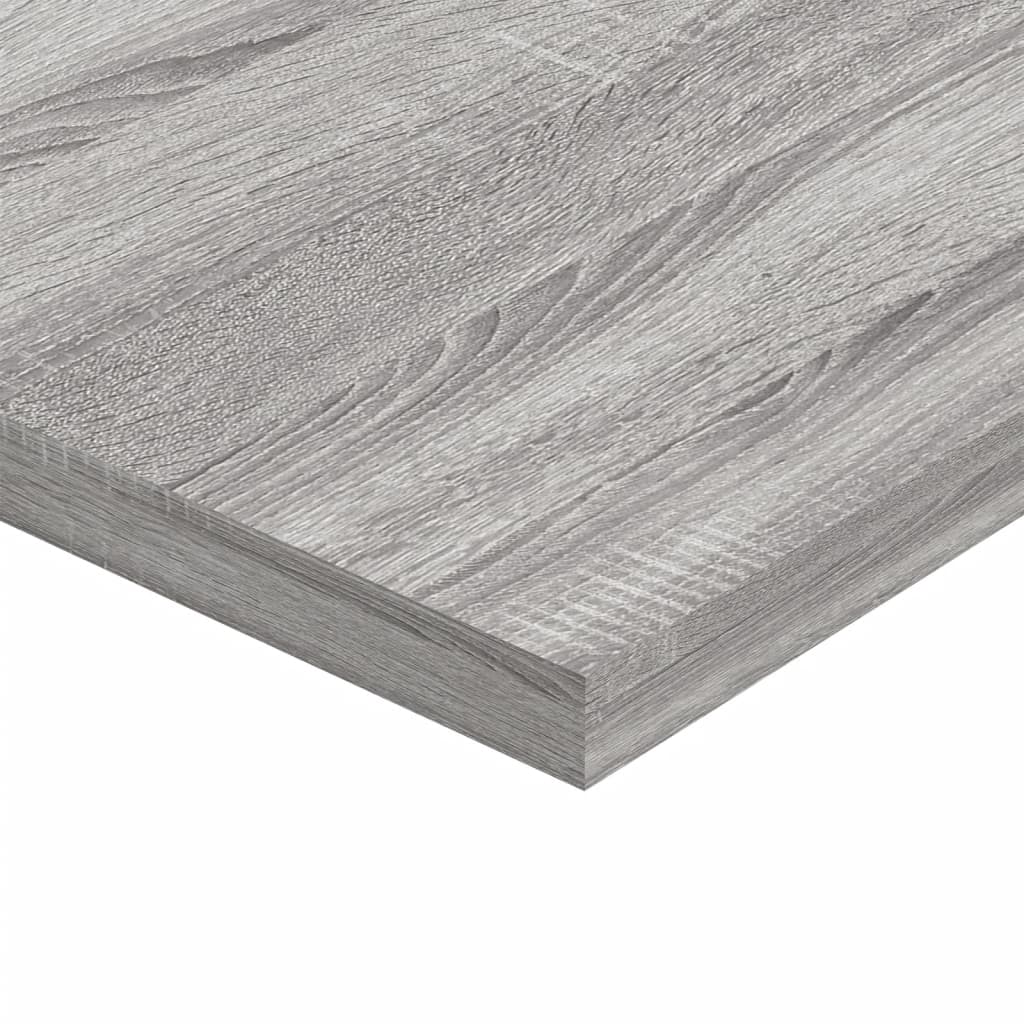 væghylder 4 stk. 60x40x1,5 cm konstrueret træ grå sonoma-eg