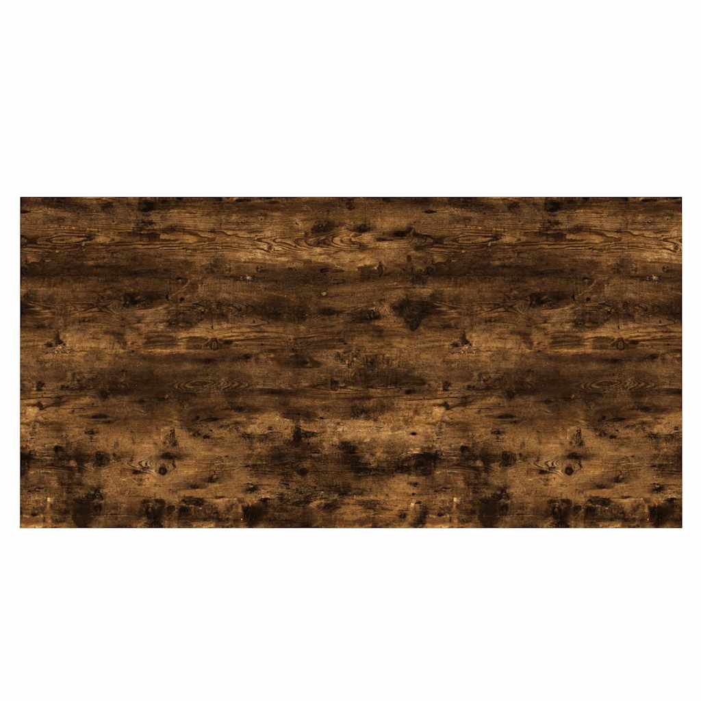 væghylder 4 stk. 80x30x1,5 cm konstrueret træ røget egetræ