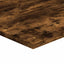 væghylder 4 stk. 80x30x1,5 cm konstrueret træ røget egetræ