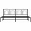 sengeramme med sengegavl 193x203 cm metal sort