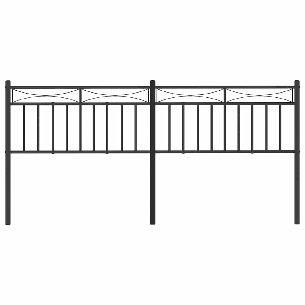 udskiftningsgavl 180 cm metal sort