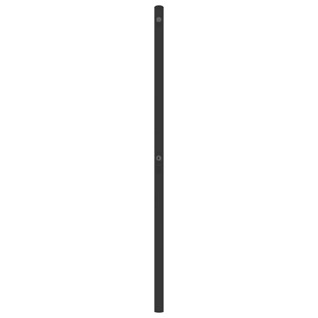 udskiftningsgavl 180 cm metal sort