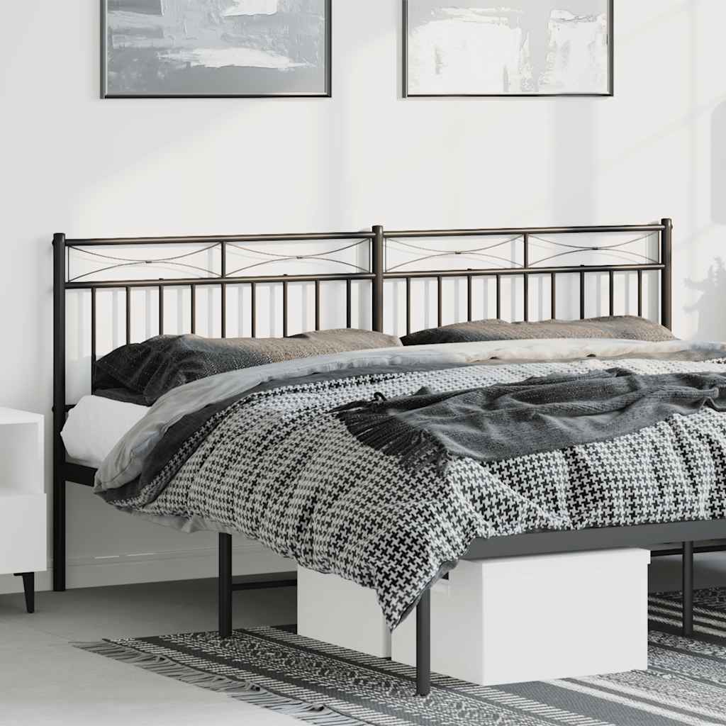 udskiftningsgavl 180 cm metal sort