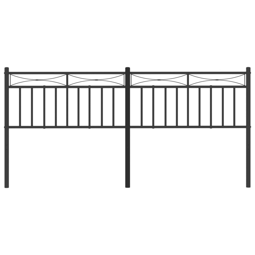 udskiftningsgavl 193 cm metal sort