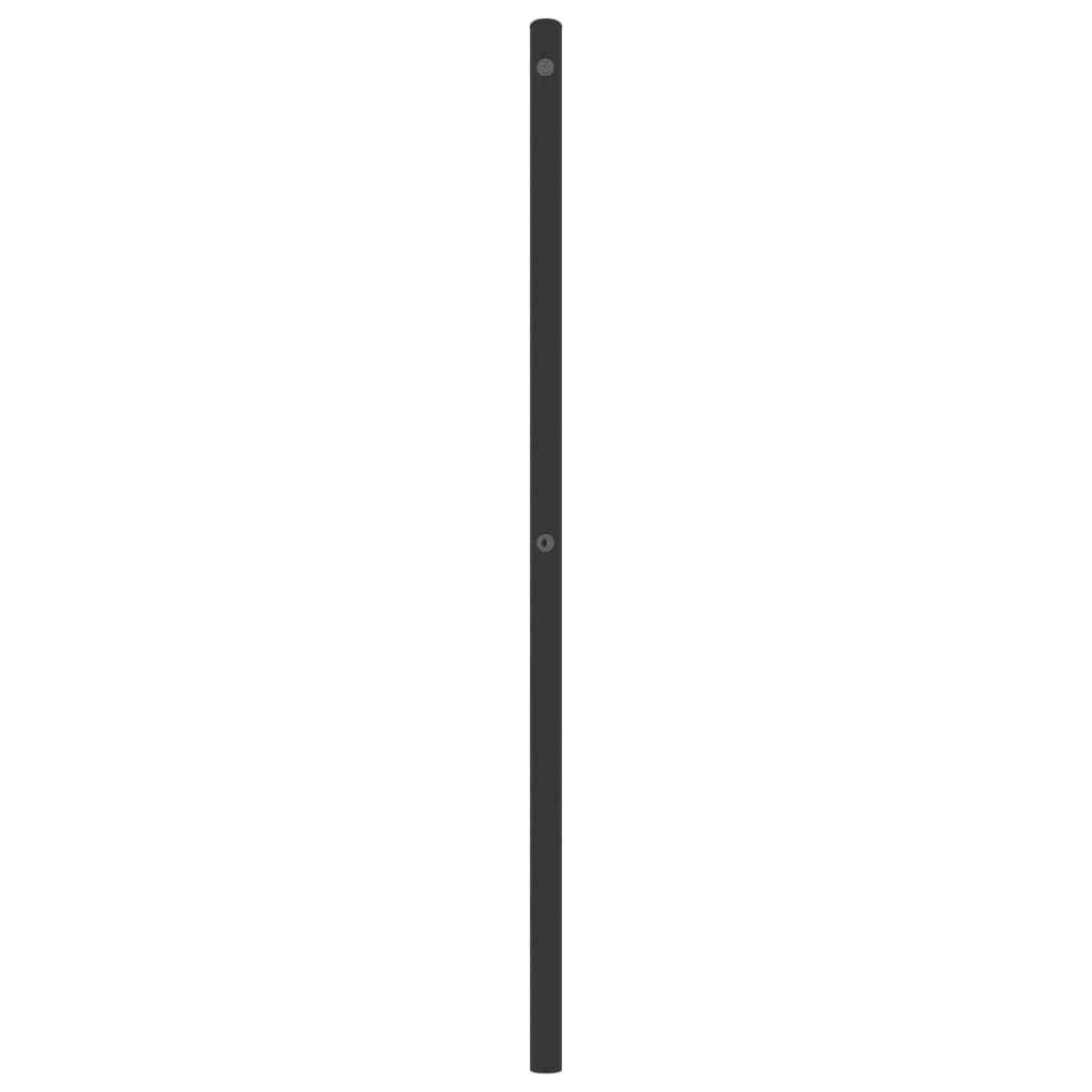 udskiftningsgavl 193 cm metal sort