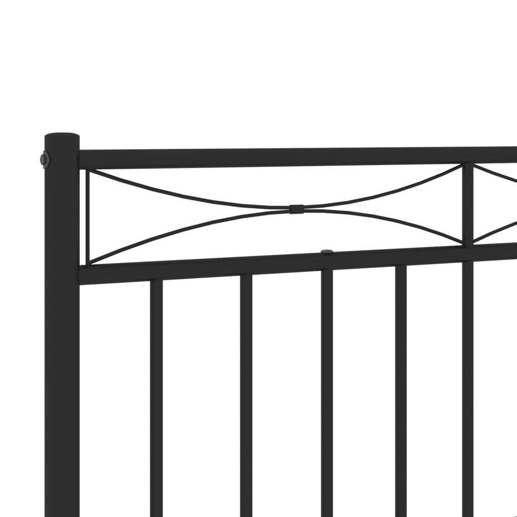 udskiftningsgavl 193 cm metal sort